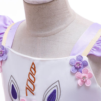 principessa di mescolamento Dresses For Birthday del bambino del poliestere del cotone di 3years 14years